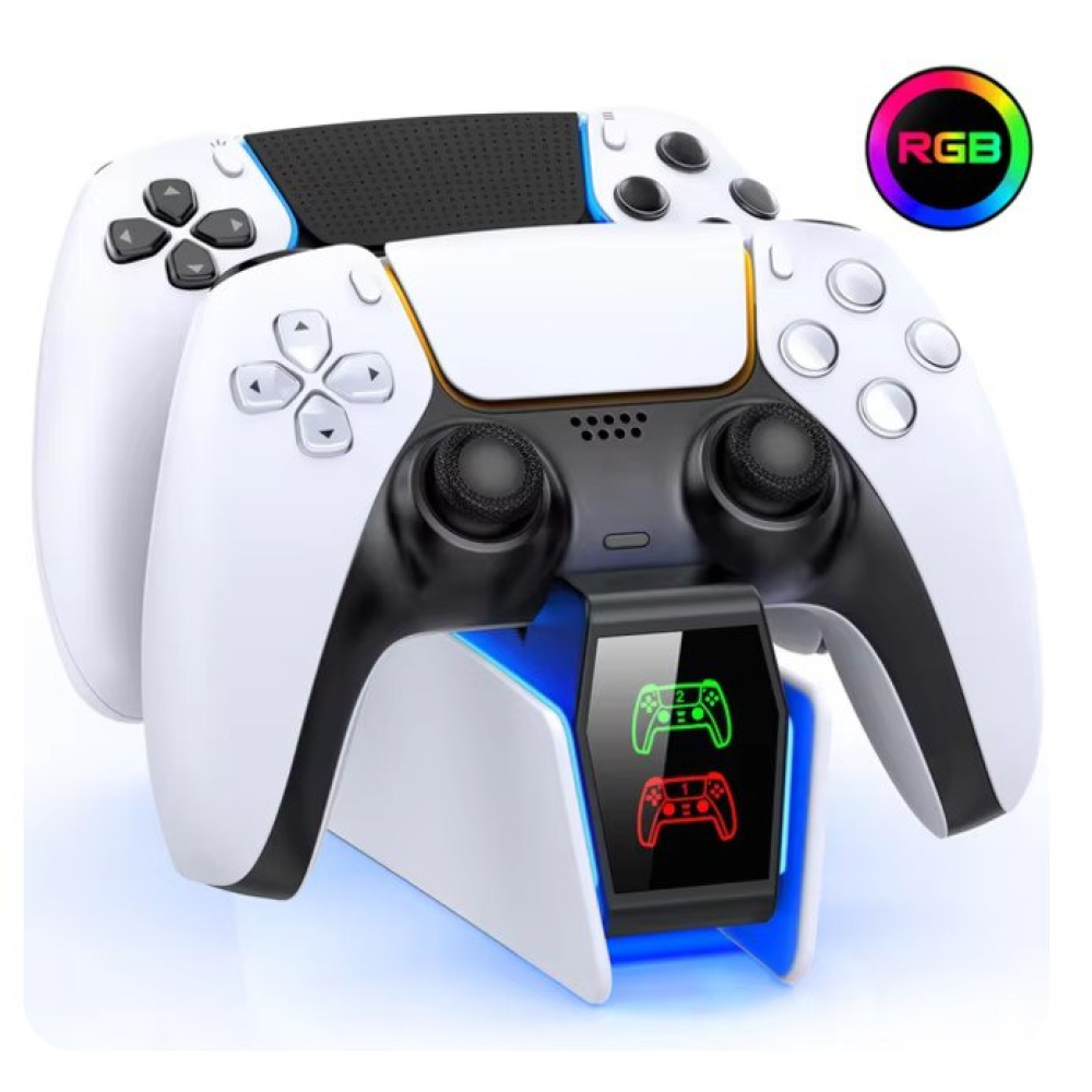 Зарядна док-станція з RGB-підсвіткою для PlayStation 5 PS5