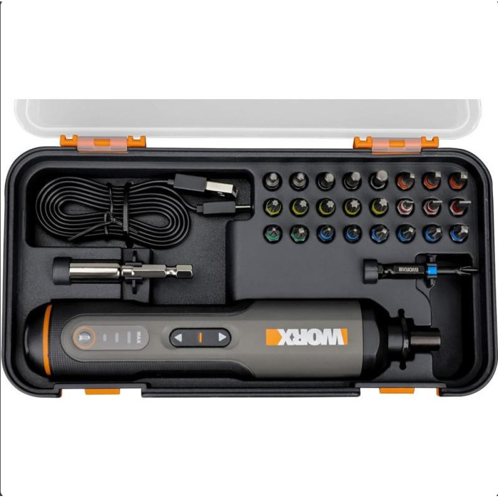 Електрична акумуляторна викрутка WORX WX240 Type-c Комплект